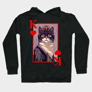 Cat King of Hearts Hoodie